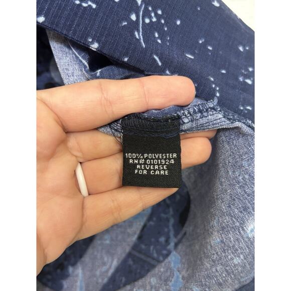 VTG Y2K Hard Rock Dragon Fender Guitar Short Sleeve Button Up Size XL - Picture 7 of 7